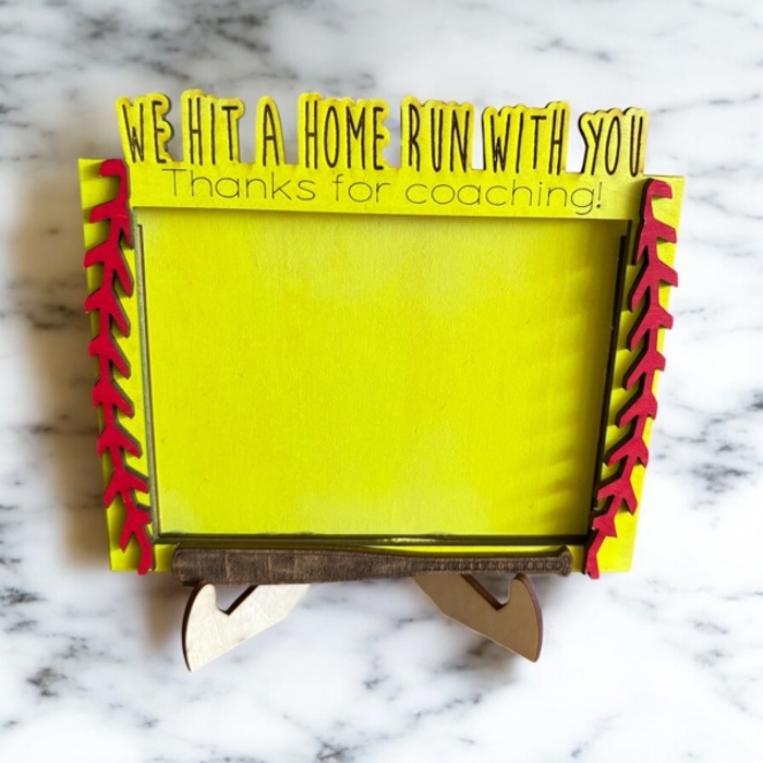 Custom baseball frame. Father's Gift. Photo Frame for Dad. Gift for him. Gift for coach.