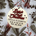  Baby's First Christmas ornament. First Christmas. Baby ornament. Personalized Christmas Gift.