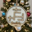  Scrabble Ornament. Personalized Ornament. Family Name Ornament. Name Ornament