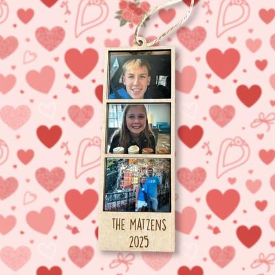 Personalized Photo Frame. Car Charm.  Family Ornament. Photo Ornament. Personalized Christmas Gift