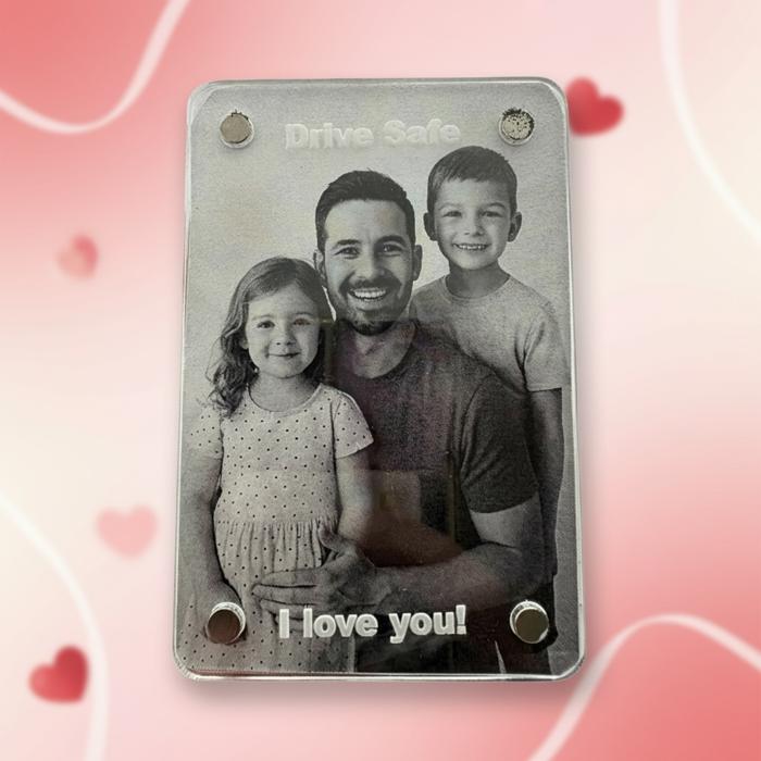 Photo Frame Visor Clip. Personalized Gift. Photo Frame. Photo frame for car. Personalized Christmas Gift.