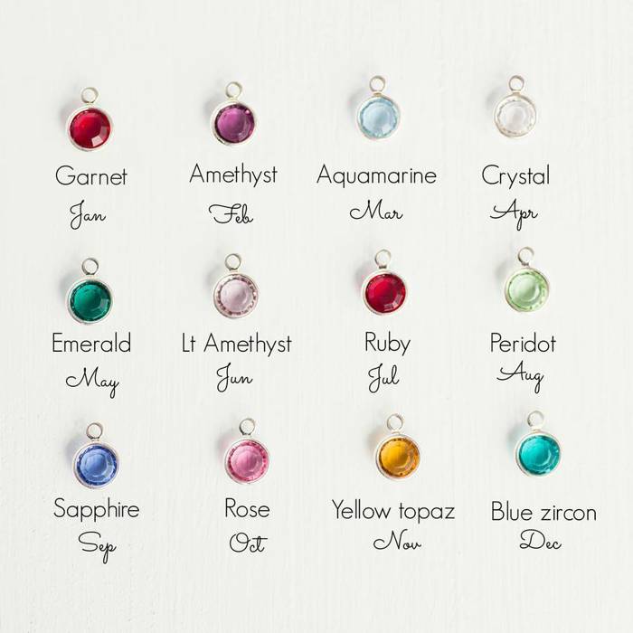 Birthstone Necklace. Personalized Mother's Gift.  Necklace. Personalized Christmas Gift
