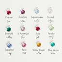 1-3 stones Birthstone Necklace. Personalized Mother's Gift.  Necklace. Personalized Christmas Gift