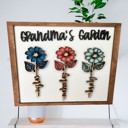 3 Flowers Mother's Gift. Flowers for mom. Grandma gift. Gift for her. Flower art. Mother's Day Gift. Personalized Christmas gift. 