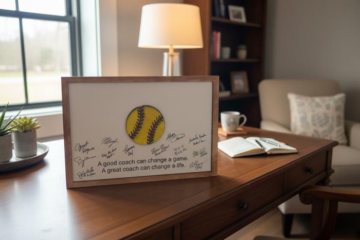 Baseball Coach Gift. Softball Coach Gift. Gift from players. Gift for him.