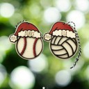 Baseball Santa Sports Ornaments. Personalized Ornaments. Kid's Ornaments. Sports Ornaments. Personalized Christmas Gift