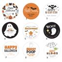  Personalized Halloween Stickers / Set of 24