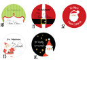  From Santa Gift Labels / Christmas Gift Stickers /  Set of 24 / Up to 2 Names