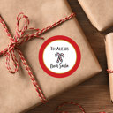  From Santa Gift Labels / Christmas Gift Stickers /  Set of 24 / Up to 2 Names