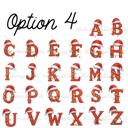  Christmas Name Labels - Kids Personalized Christmas with Large Initial,  Set of 12