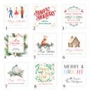  Personalized Christmas Gift Labels Square / Set of 24