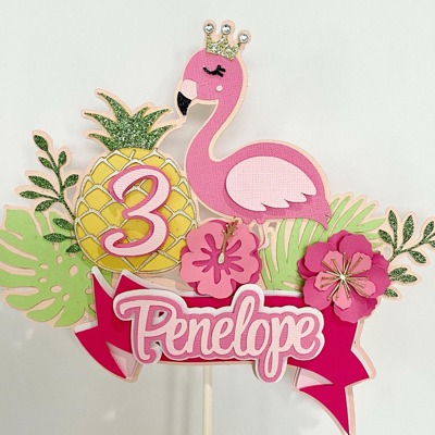 Flamingo Cake Topper