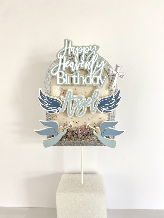 Heavenly Birthday Cake Topper