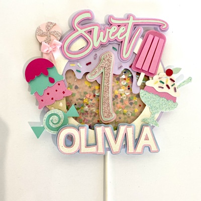 Ice Cream Cake Topper