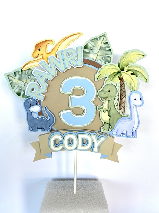 Dinosaur Cake Topper