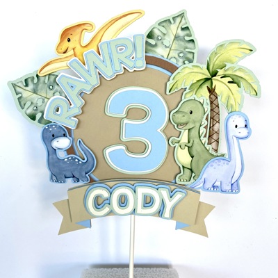 Dinosaur Cake Topper