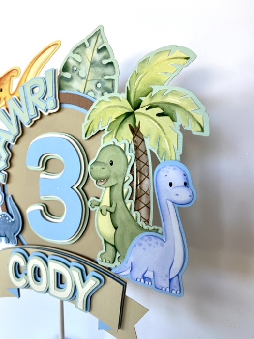 Dinosaur Cake Topper