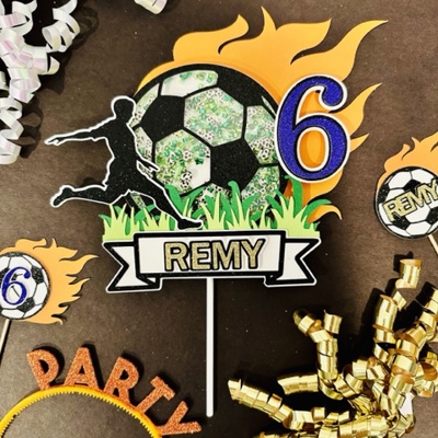 Soccer Cake Topper