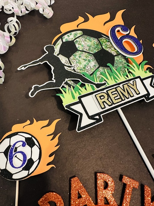 Soccer Cake Topper