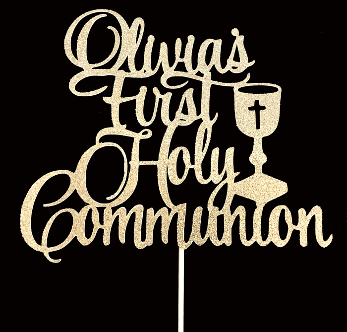 First Holy Communion Cake Topper