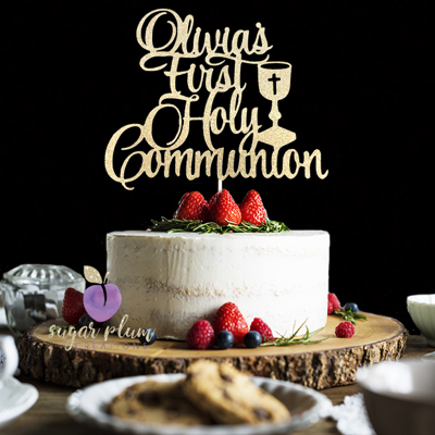 First Holy Communion Cake Topper