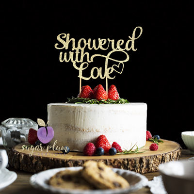 Showered with Love Cake Topper