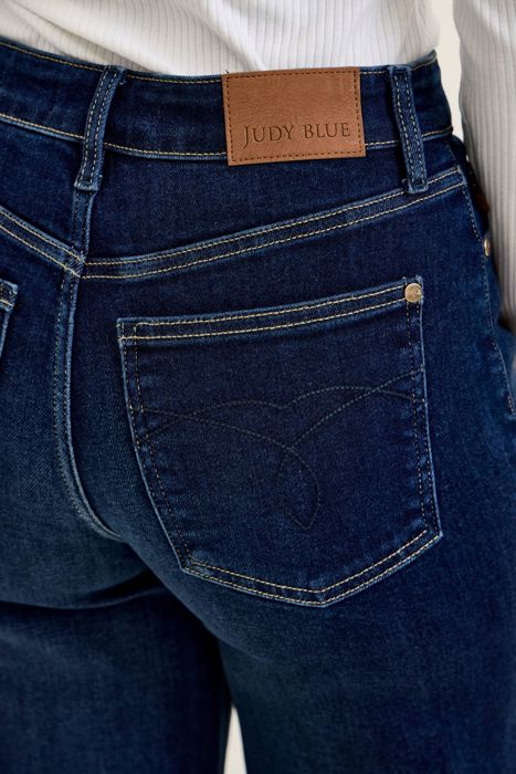 Judy Blue High Waist Lux Dark Retro Wide Leg Jeans