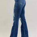  Judy Blue Mid Rise Hand Sand & Destroy Bootcut Denim Jeans 82541