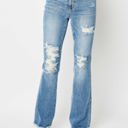  Judy Blue High Waist Destroy Fray Hem Bootcut Denim 82542 - Plus
