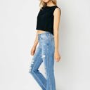  Judy Blue High Waist Destroy Fray Hem Bootcut Denim 82542 - Plus