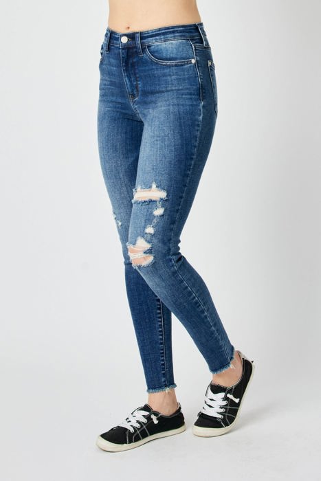 Judy Blue High Waist Destroy Skinny Denim 82581 - Plus