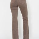  Judy Blue High Waist Garment Dyed Knee Seam Detail & Shield Pockets Flare Denim 88846 - Plus