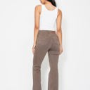  Judy Blue High Waist Garment Dyed Knee Seam Detail & Shield Pockets Flare Denim 88846 - Plus