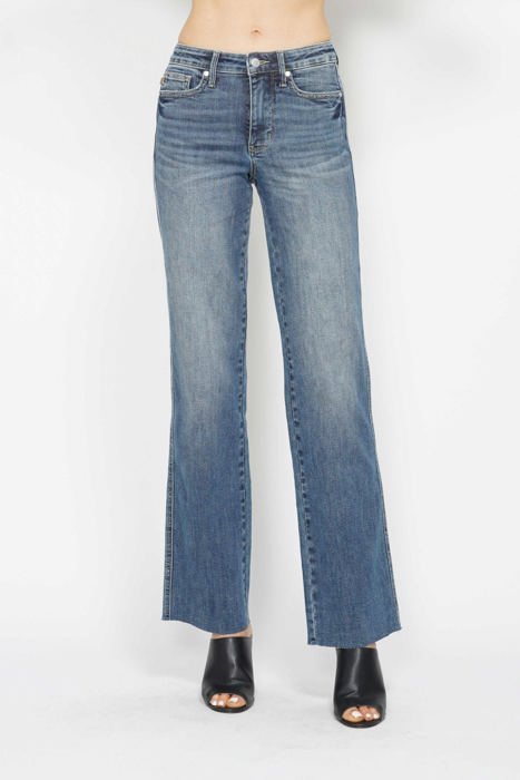 Judy Blue Mid Rise "Tummy Control" Vintage Straight Denim 88870 - Plus