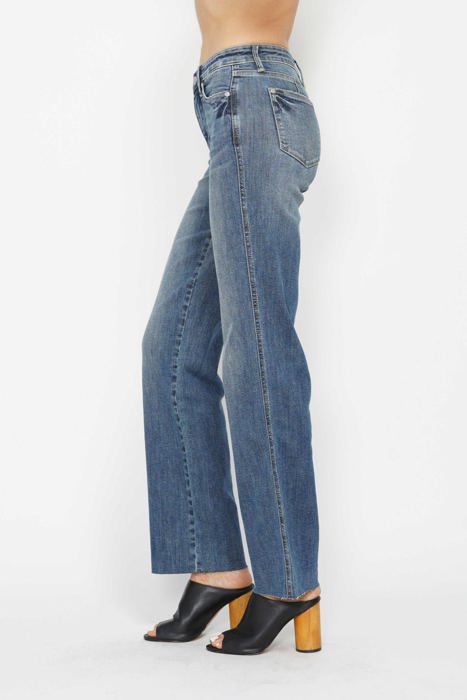 Judy Blue Mid Rise "Tummy Control" Vintage Straight Denim 88870 - Plus
