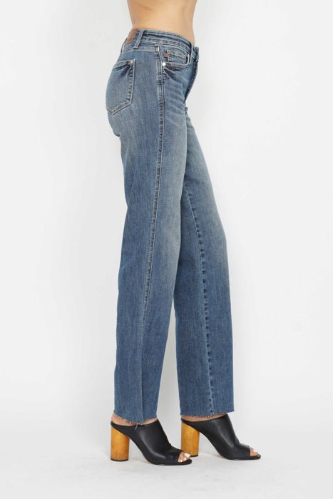 Judy Blue Mid Rise "Tummy Control" Vintage Straight Denim 88870 - Plus