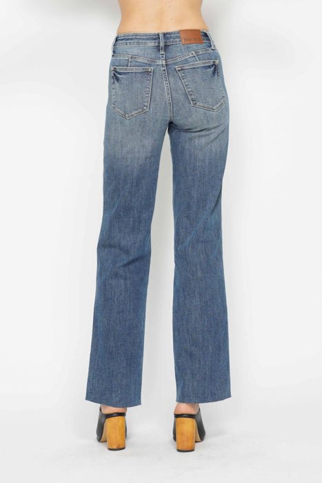 Judy Blue Mid Rise "Tummy Control" Vintage Straight Denim 88870 - Plus