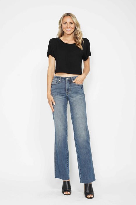 Judy Blue Mid Rise "Tummy Control" Vintage Straight Denim 88870 - Plus