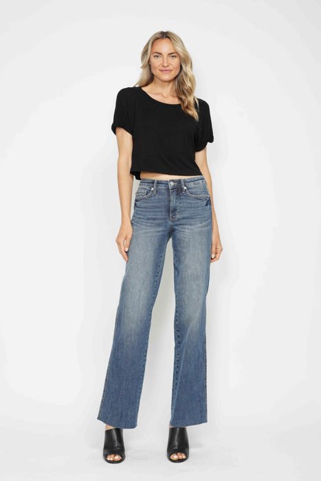 Judy Blue Mid Rise "Tummy Control" Vintage Straight Denim 88870 - Plus