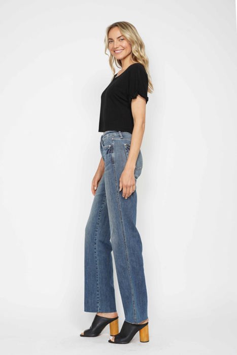 Judy Blue Mid Rise "Tummy Control" Vintage Straight Denim 88870 - Plus