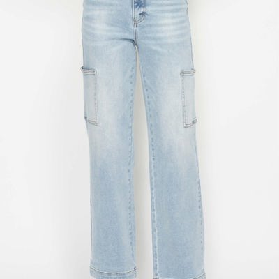 Judy Blue High Waist Cargo Wide Leg Denim 88924 - Plus