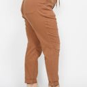  Judy Blue High Waist Garment Dyed Camel Double Cuff Jogger Denim 88857 - Plus