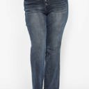  Judy Blue High Waist Button Fly Destroy Hem Straight Denim 88912