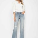  Judy Blue Mid Rise Tummy Control Destroy Flare Denim 88594 - Plus