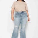  Judy Blue Mid Rise Tummy Control Destroy Flare Denim 88594 - Plus