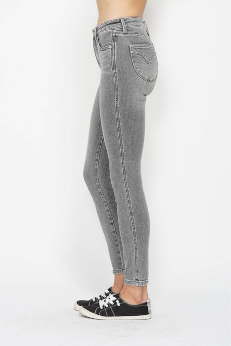 Judy Blue Mid Rise Tummy Control Shield Pockets Skinny 88862 - Plus