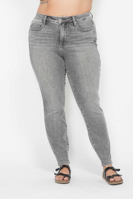 Judy Blue Mid Rise Tummy Control Shield Pockets Skinny 88862 - Plus