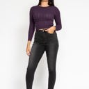  Judy Blue High Waist Tummy Control Black Wash & Contrast Thread Skinny 88768 - Plus