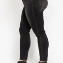  Judy Blue High Waist Tummy Control Black Wash & Contrast Thread Skinny 88768 - Plus