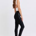  Judy Blue High Waist Faux Leather & Denim Skinny 88810 - Plus